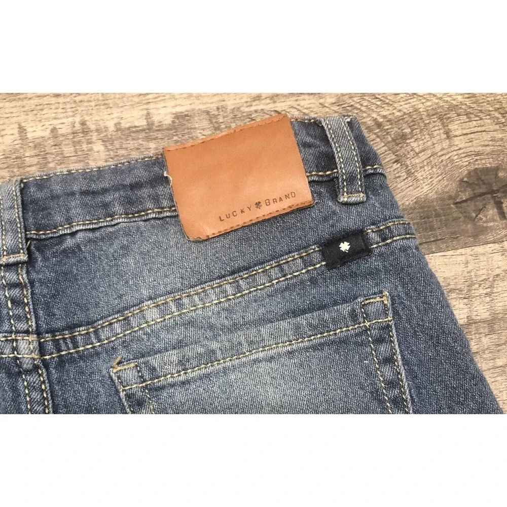 Lucky Brand Jeans Sz 14 Girls Youth Blue Denim Dylan Boyfriend Cropped C31 - Picture 4 of 5